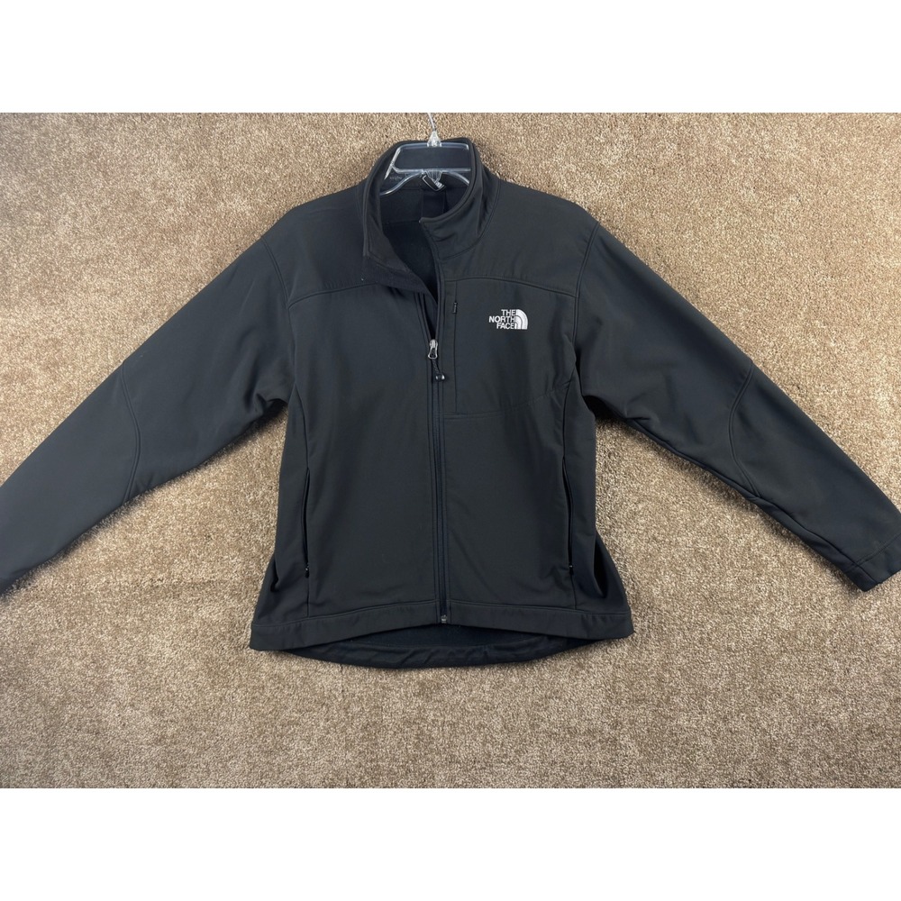 The North Face Apex Bionic Softshell Jacket Mens Black Medium Fleece Lined